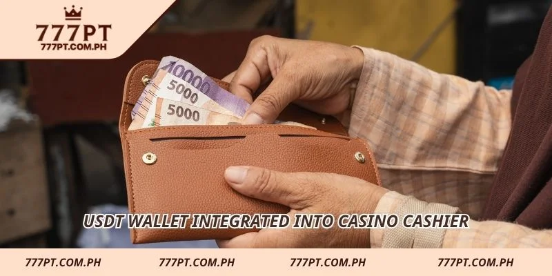 USDT wallet integrated into casino cashier