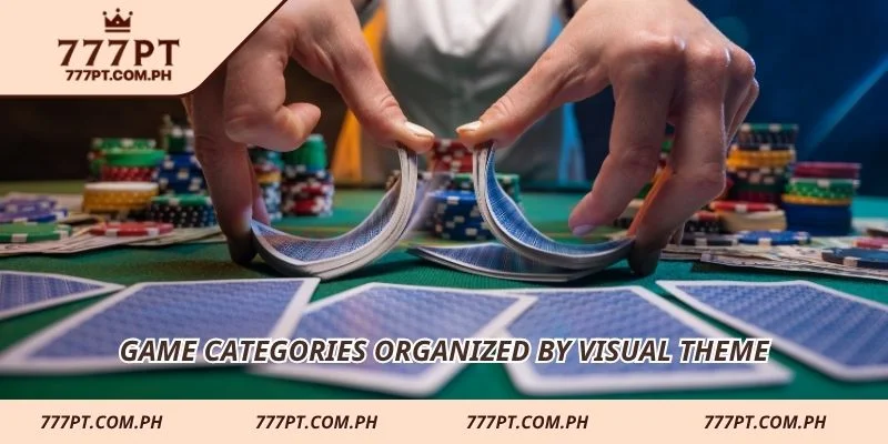 Game categories organized by visual theme
