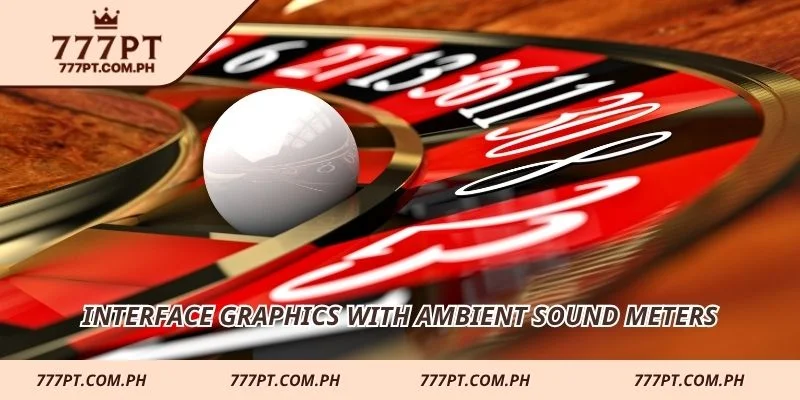 Interface graphics with ambient sound meters