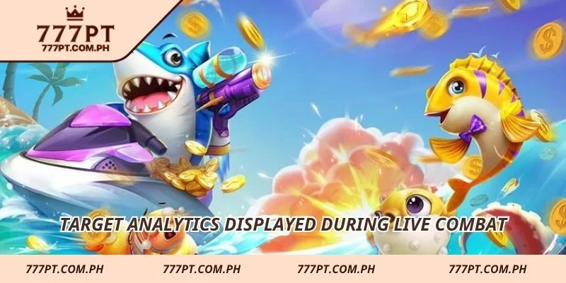 Target analytics displayed during live combat